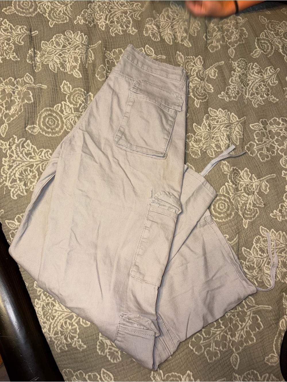 SHEIN Light Gray Women's Cargo Jogger Pants